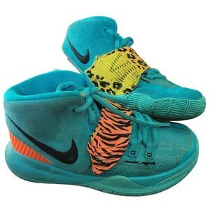 Nike Kyrie 6 Oracle Aqua Animal Print Basketball Shoes Toddler SZ 12C BQ5600-300